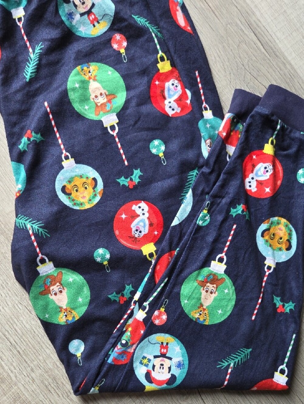 Disney Navy Christmas Ornament Pajama Pants 2X - Picture 2 of 3